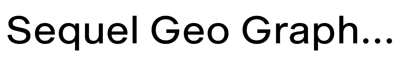 Sequel Geo Graphic Book